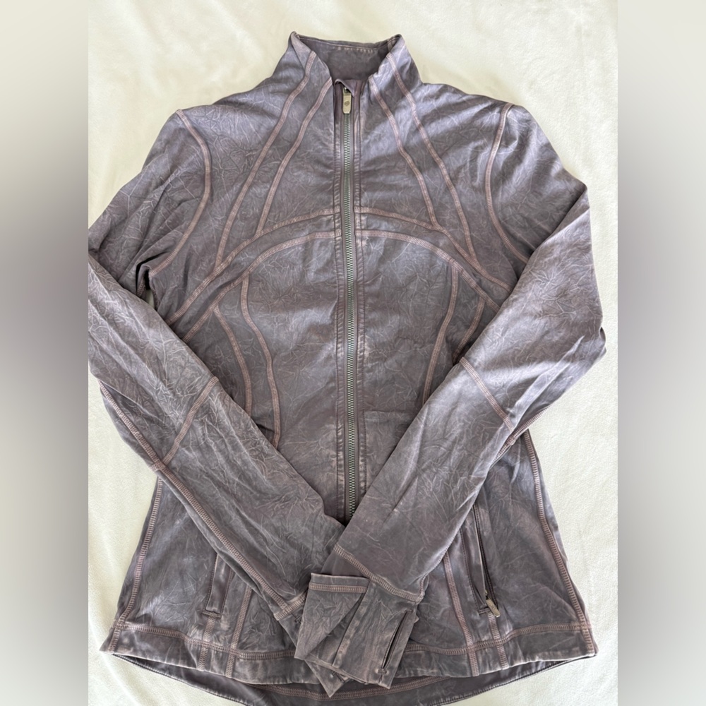 lululemon athletica Lavender-Gray Zip Front Athletic Jacket